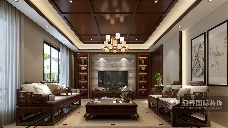 唐宁一号 450平中式风格装修设计案例