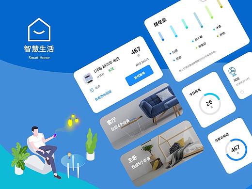 智能家居之智慧生活APP（Adobe原型动画）