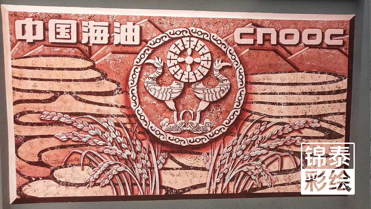 元阳哈尼族文化仿浮雕墙体彩绘/哈尼族文化仿砂岩彩绘