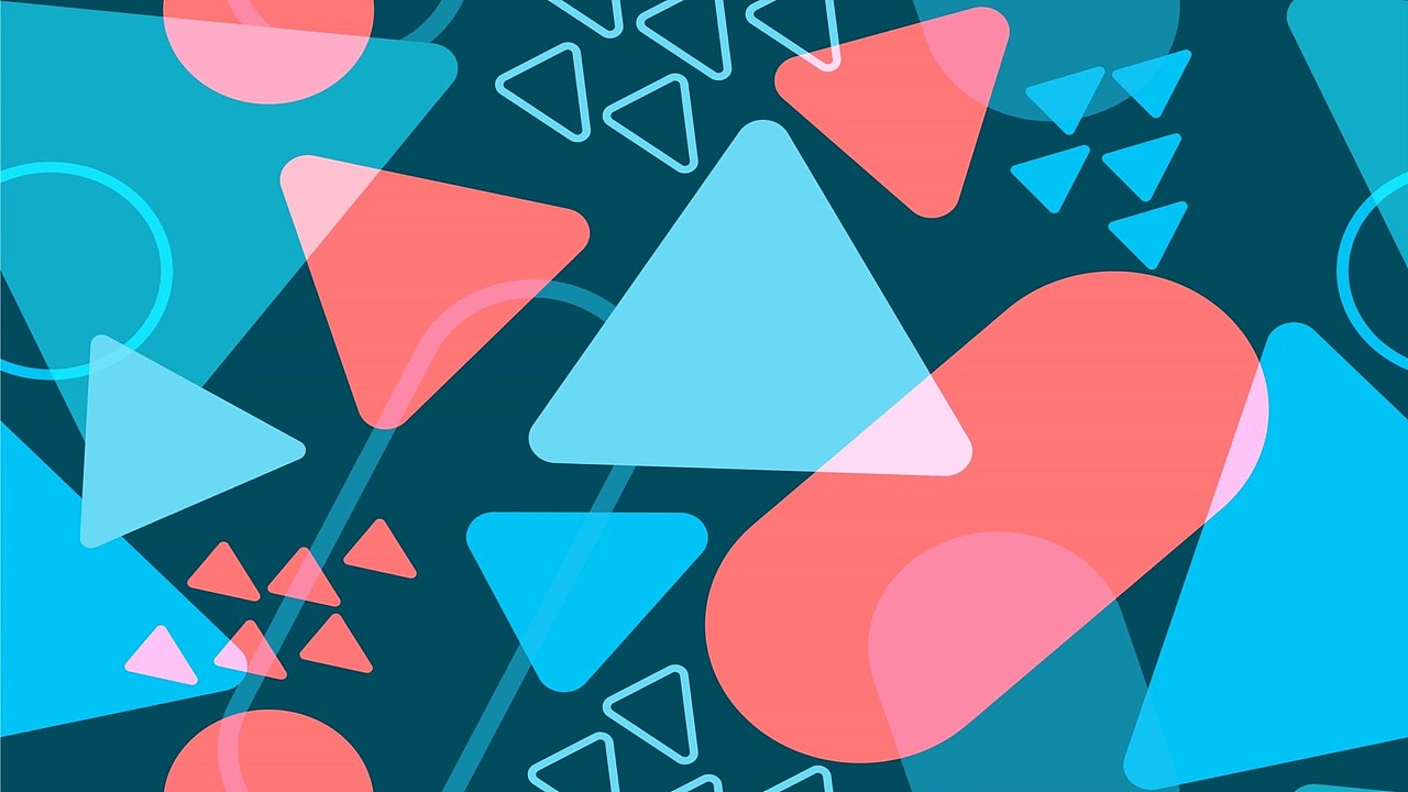 圆角几何艺术动态壁纸