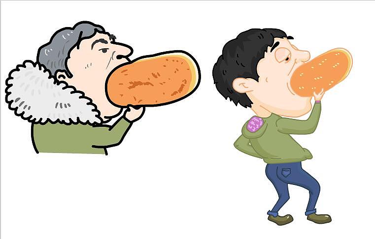 【医学插画培训】授课视频流出：绘制撕葱吃热狗卡通（图ZMTQzNDYzNDky） - 商业插画 - 站酷设计师medicaldupeng原创素材 - 站酷ZCOOL