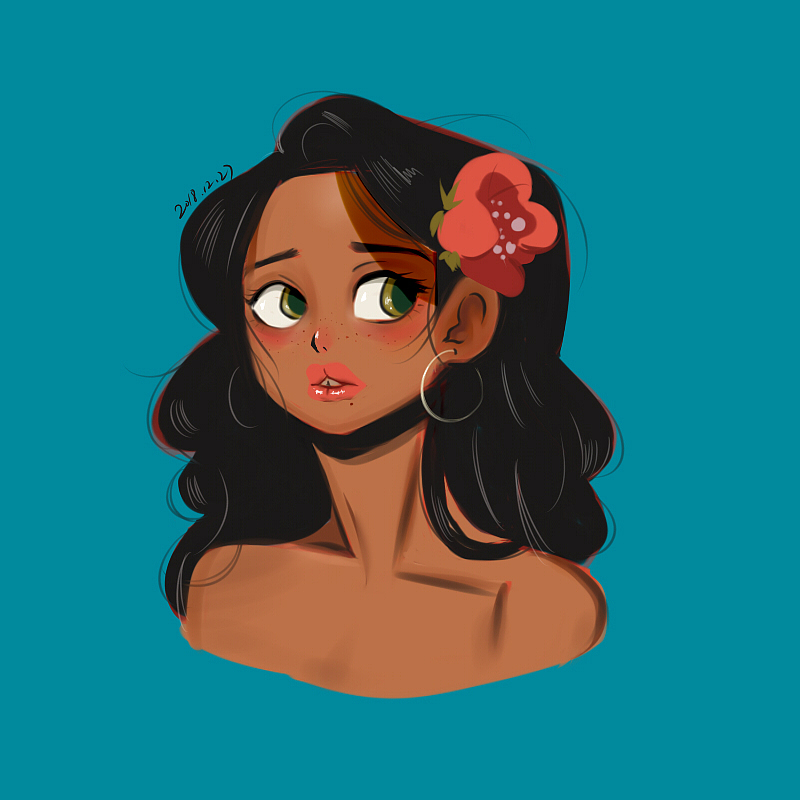 手绘头像练习9p