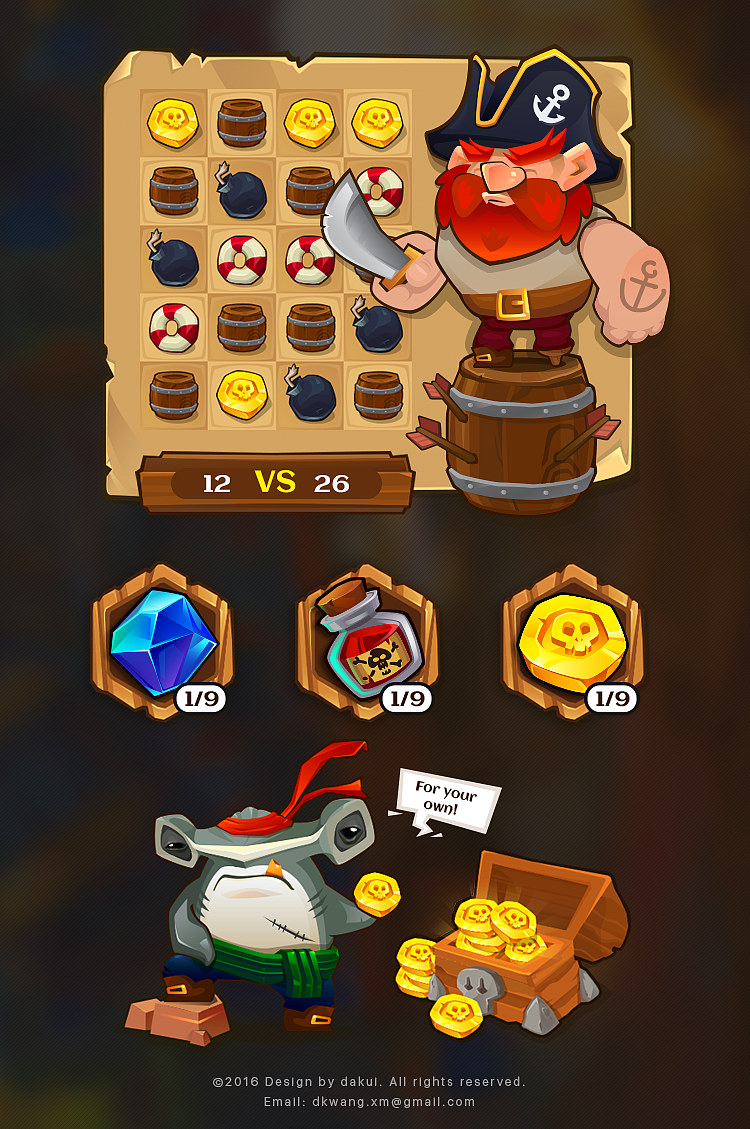 Treasure of Oceans 游戏视觉设定