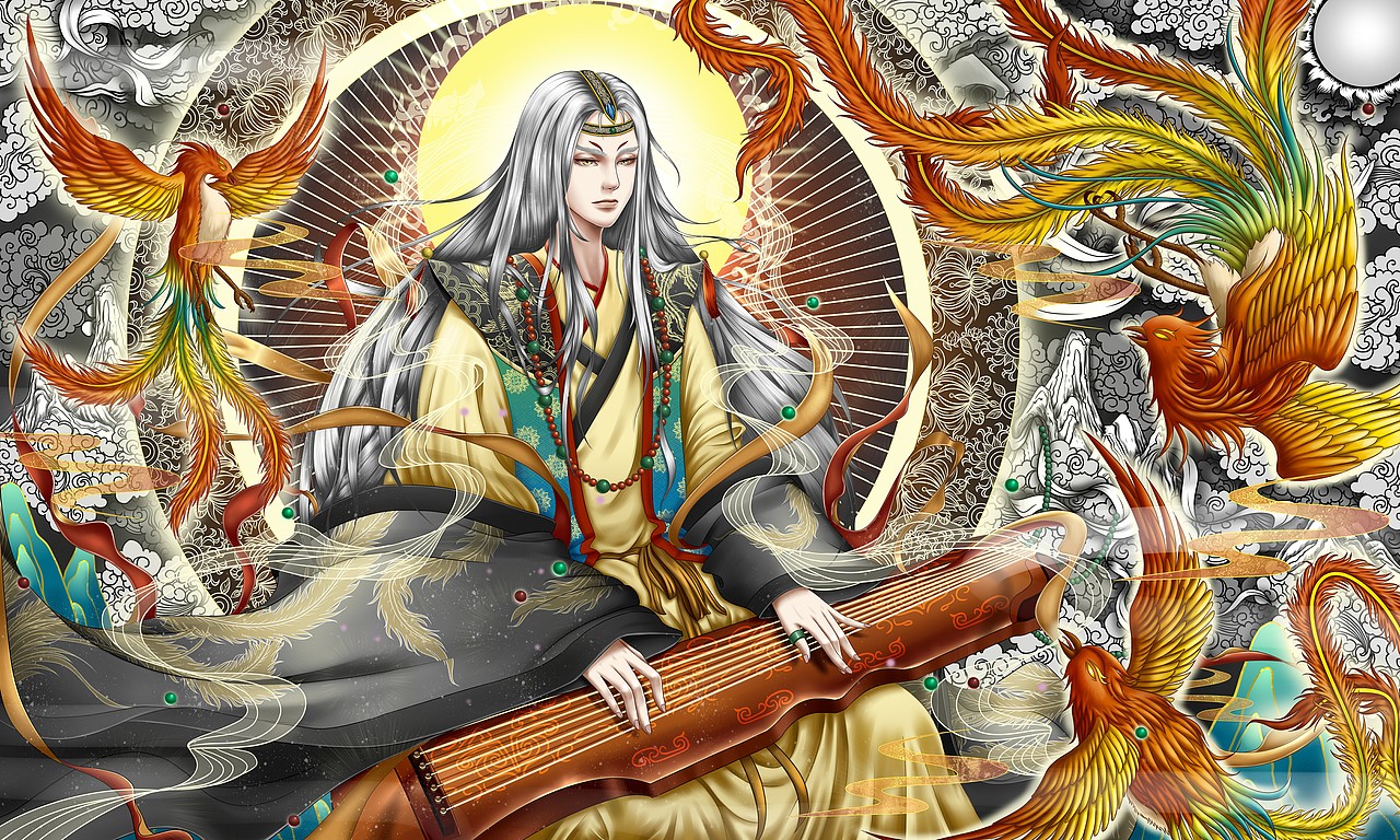 祝融生太子长琴,是处榣山,始作乐风.