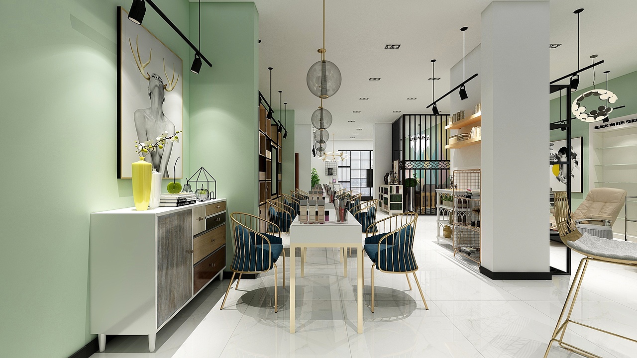 纹绣美甲店(现代)_设计师成爽-站酷zcool