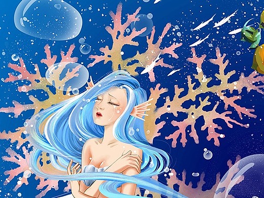 插画——人鱼之泪