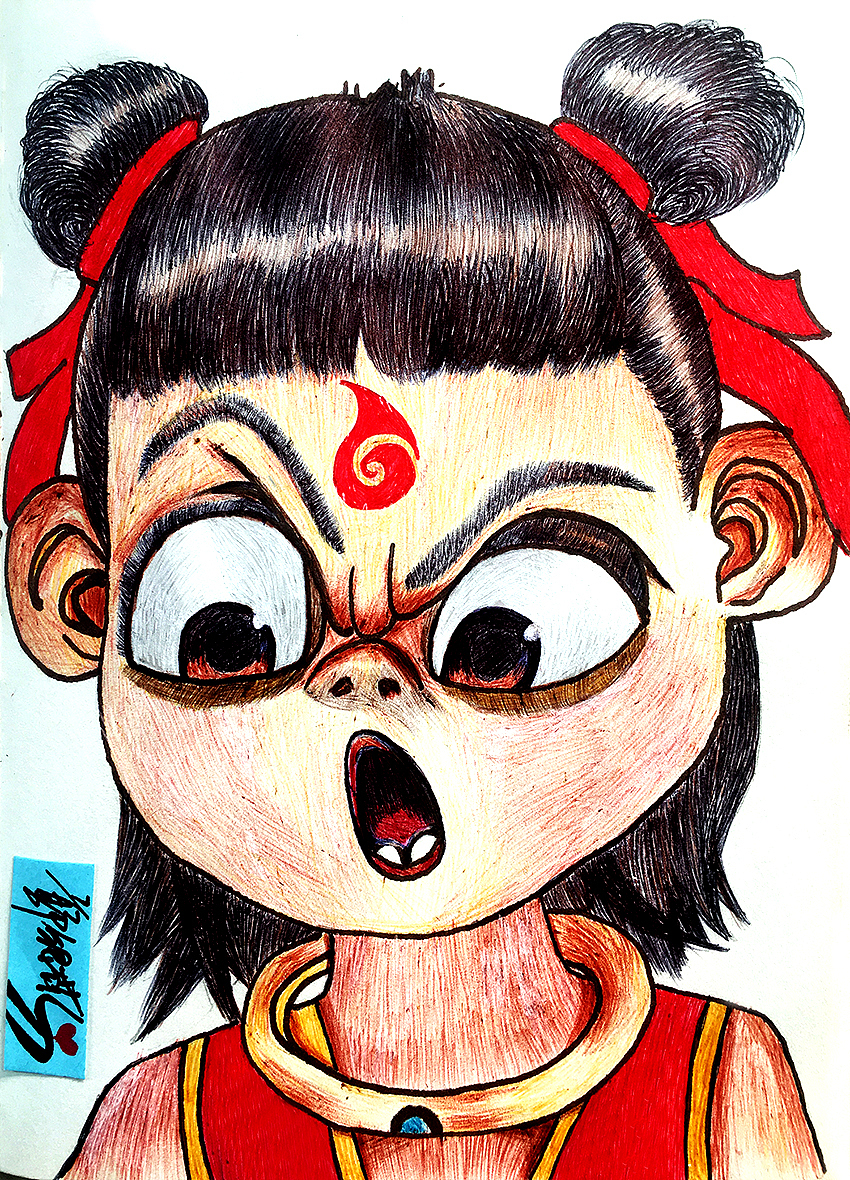 《哪吒之魔童降世》哪一句台词戳中了你的泪点？（图ZMjIzNzUzMjQw） - 单幅漫画 - 站酷设计师果果l原创素材 - 站酷ZCOOL