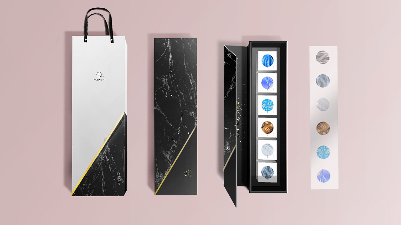 月饼包装-大理石