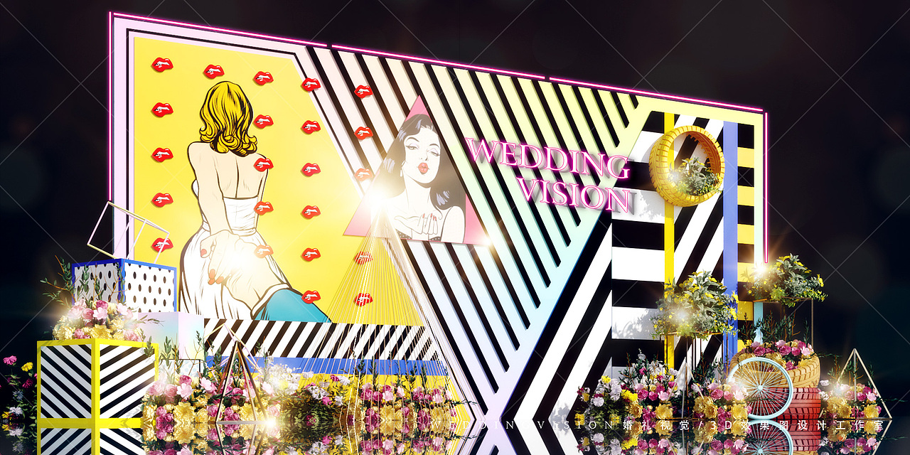 婚礼效果图（图ZMTMxMTQ1Nzgw） - 展陈设计 - 站酷设计师莫安安原创素材 - 站酷ZCOOL