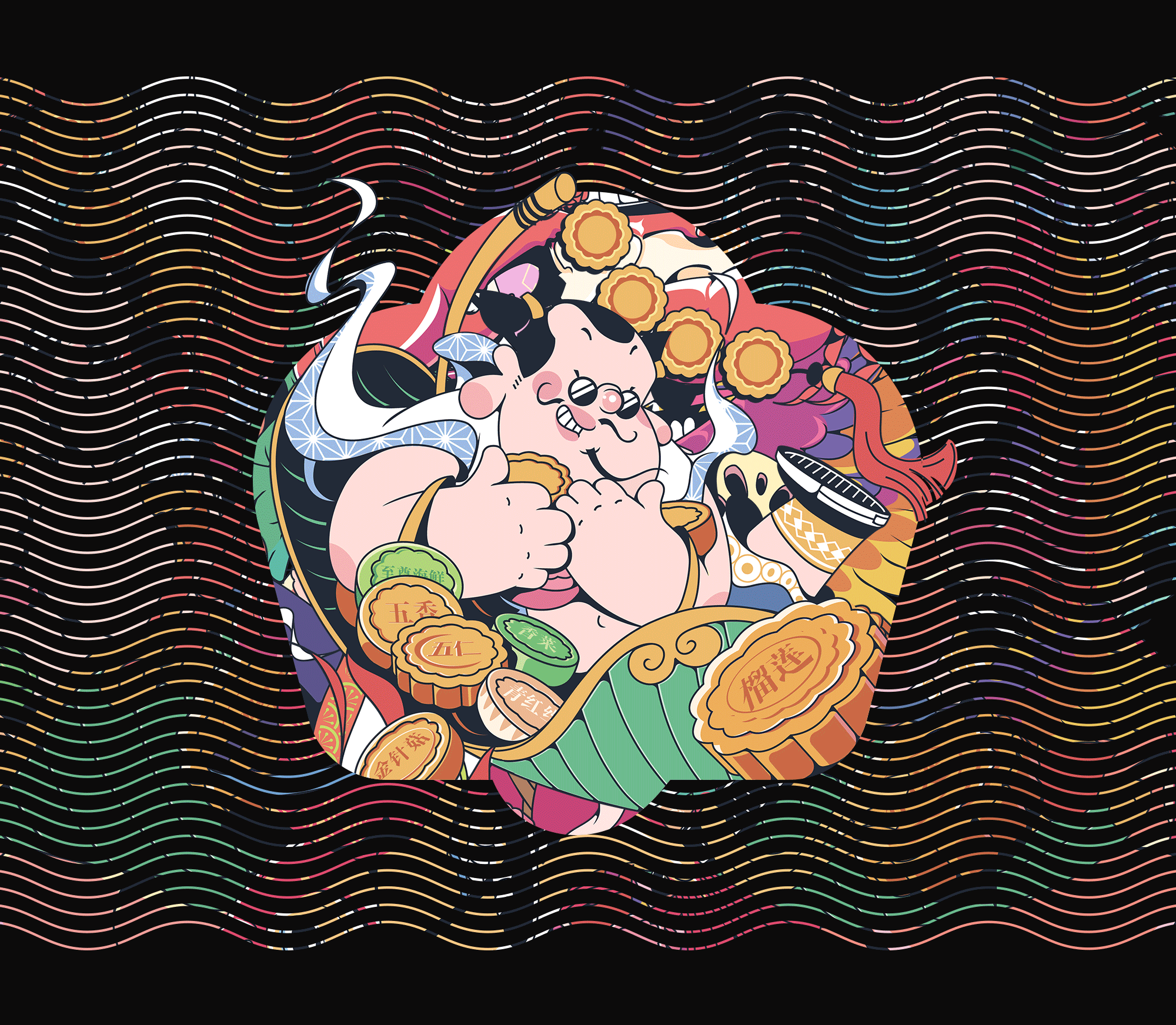 八仙过海·各有新鲜（图ZMjMyMjkyMjc2） - 商业插画 - 站酷设计师东下叔原创素材 - 站酷ZCOOL