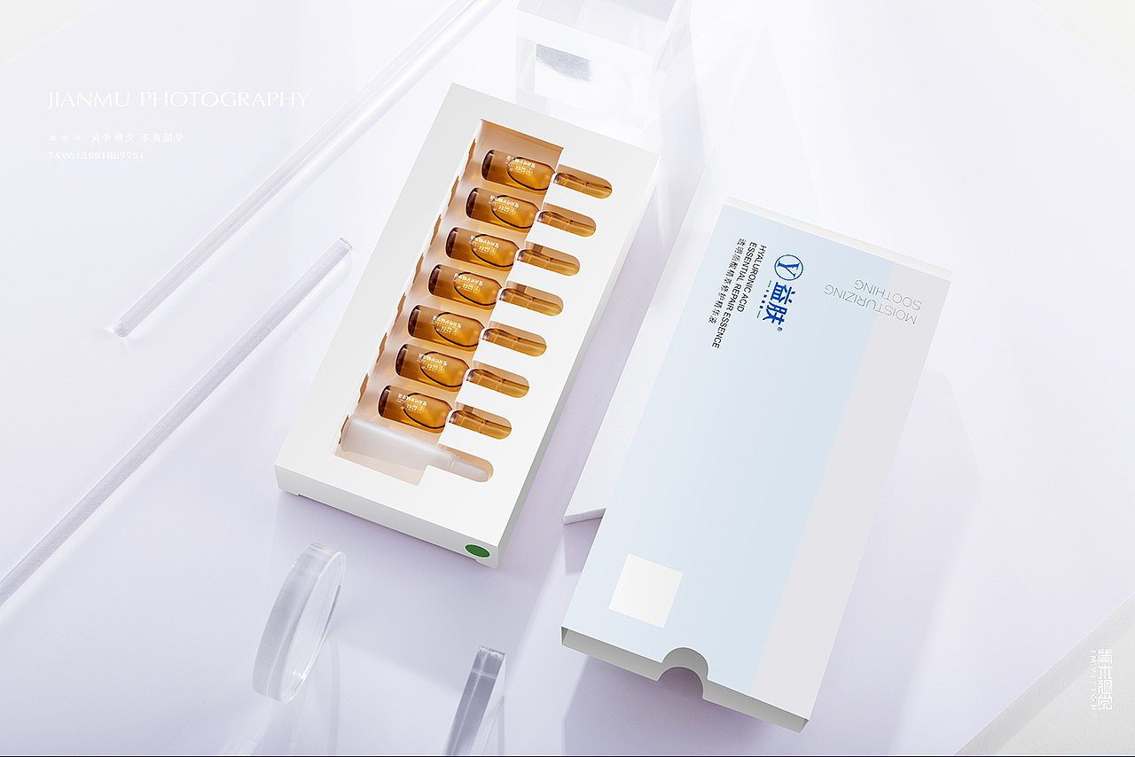 护肤品摄影丨益肤 × 简木视觉 乳液精华液面膜药妆拍摄