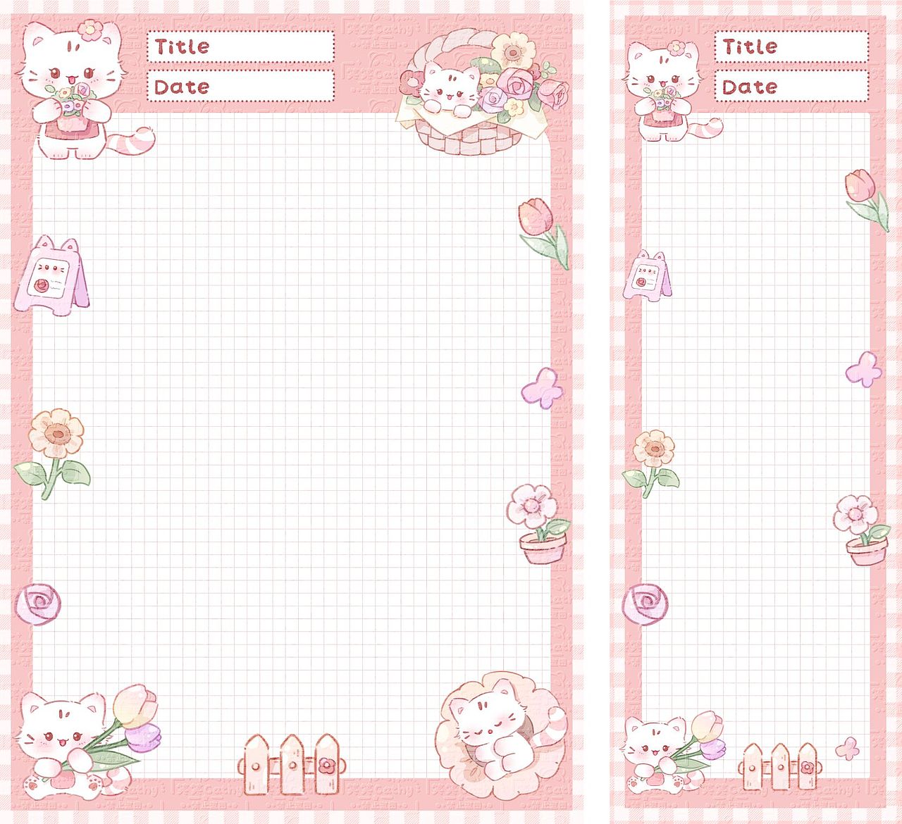 原创拍纸本|猫猫花店