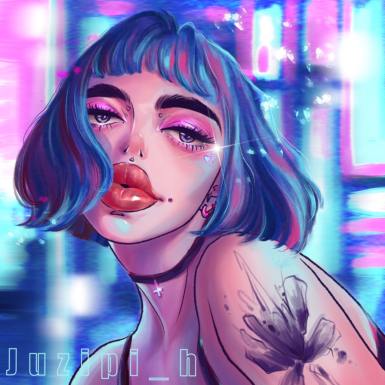 赛博朋克风百日绘8100