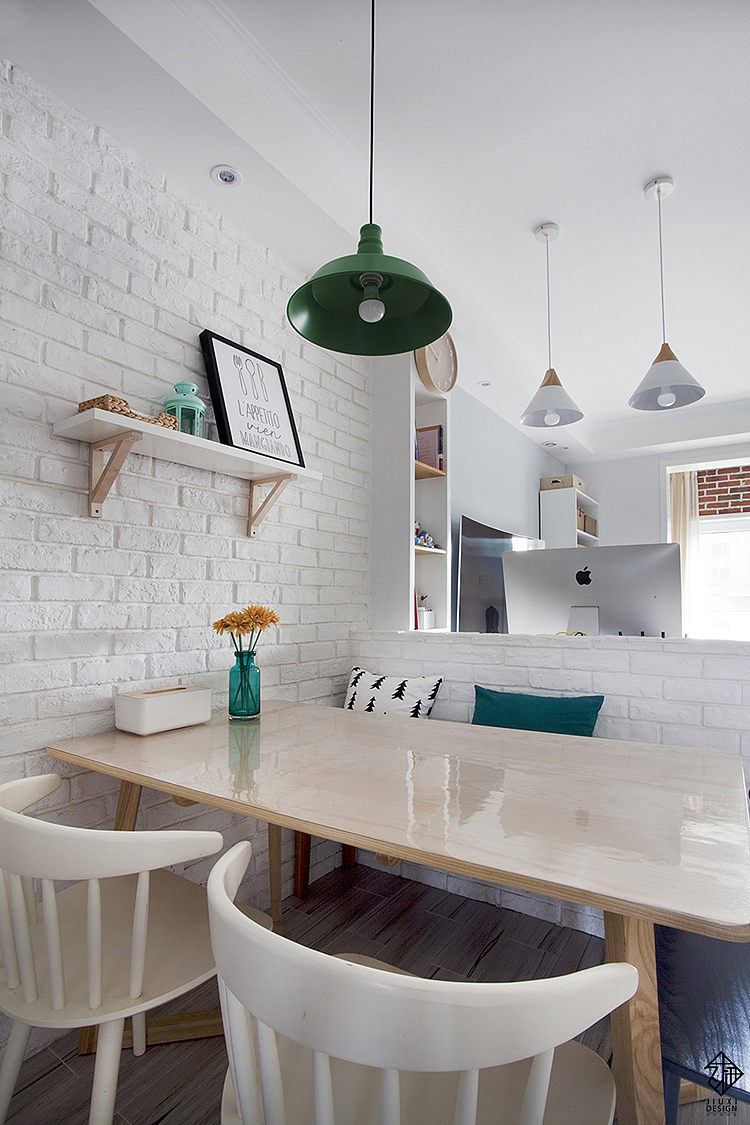 【久栖设计】郑州民安北郡丨北欧风格设计丨春夏正当时（图ZMTAyMDExNDA4） - 家装设计 - 站酷设计师久栖设计原创素材 - 站酷ZCOOL