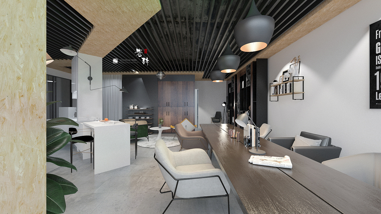 宇洋西海工业风工作室|空间|家装设计|研宅设计机构 - 原创作品