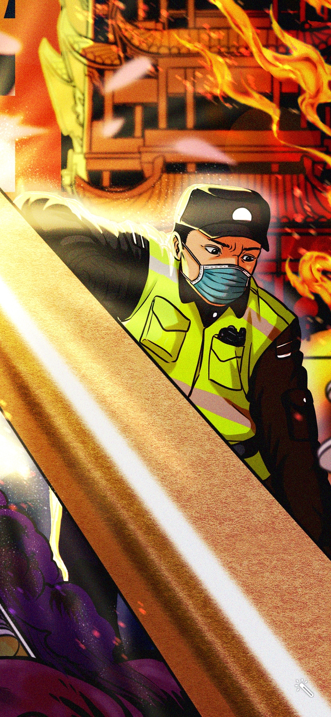 贺武汉解封！《胜佛至，战必胜！》（图ZMjA0ODI0MTY4） - 艺术插画 - 站酷设计师木木SWANG原创素材 - 站酷ZCOOL