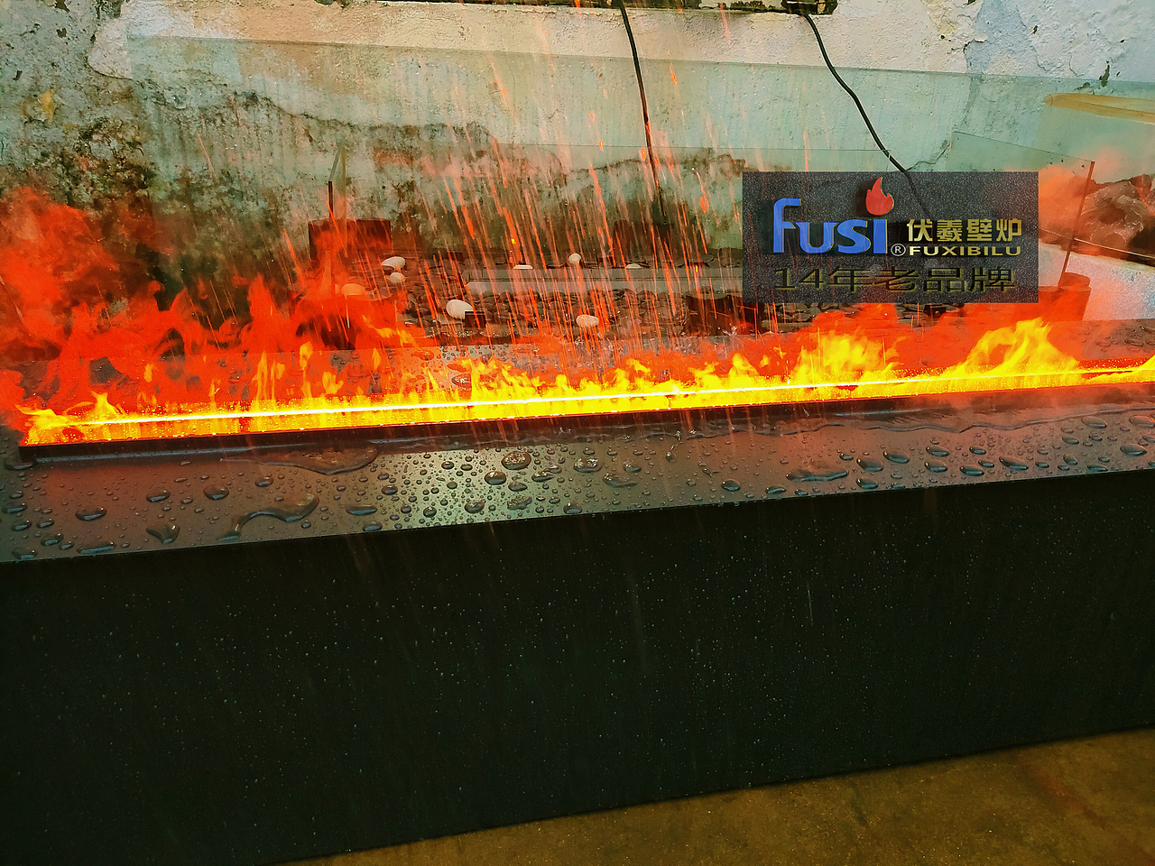 广场篝火草坪火盆户外火盆防水壁炉火焰灯能淋雨壁炉