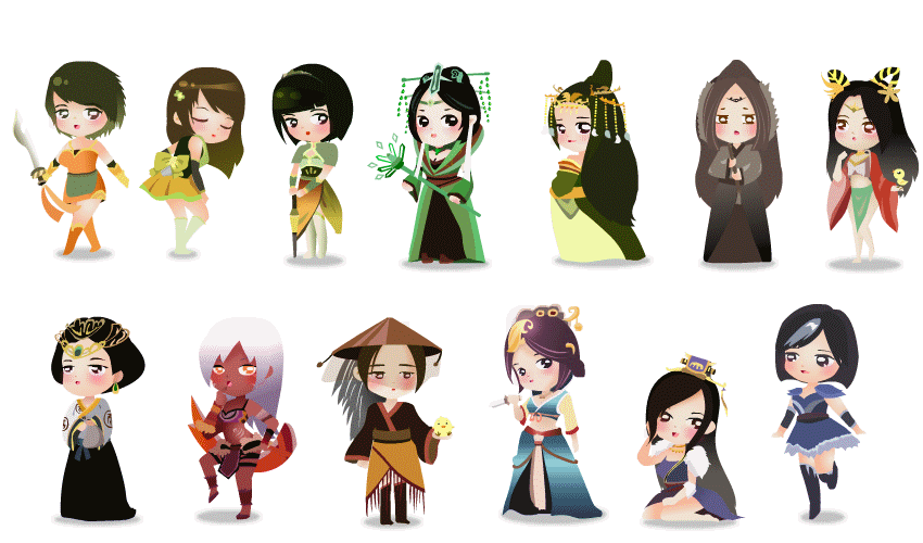 三国杀-魏国妹子（图ZMjExNjYzMjA=） - 网络表情 - 站酷设计师zijun12原创素材 - 站酷ZCOOL