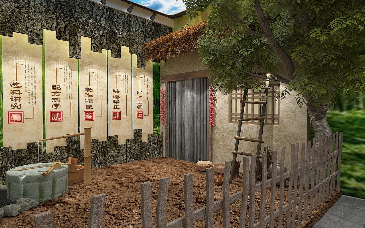 煎饼民俗馆（图ZMjI3MjEzMDE2） - 展陈设计 - 站酷设计师吾爱海苔原创素材 - 站酷ZCOOL