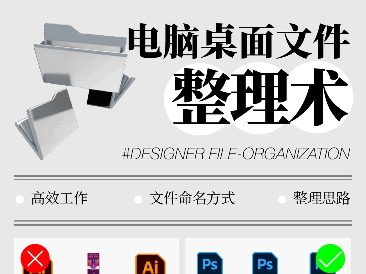 电脑桌面文件整理术文件夹整理技巧_廉飞-站酷ZCOOL