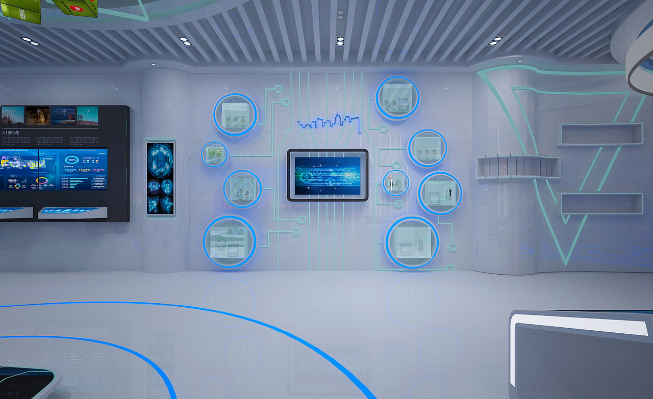 华为展厅  展会室内展厅效果图设计