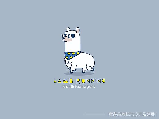小羊快跑标志设计