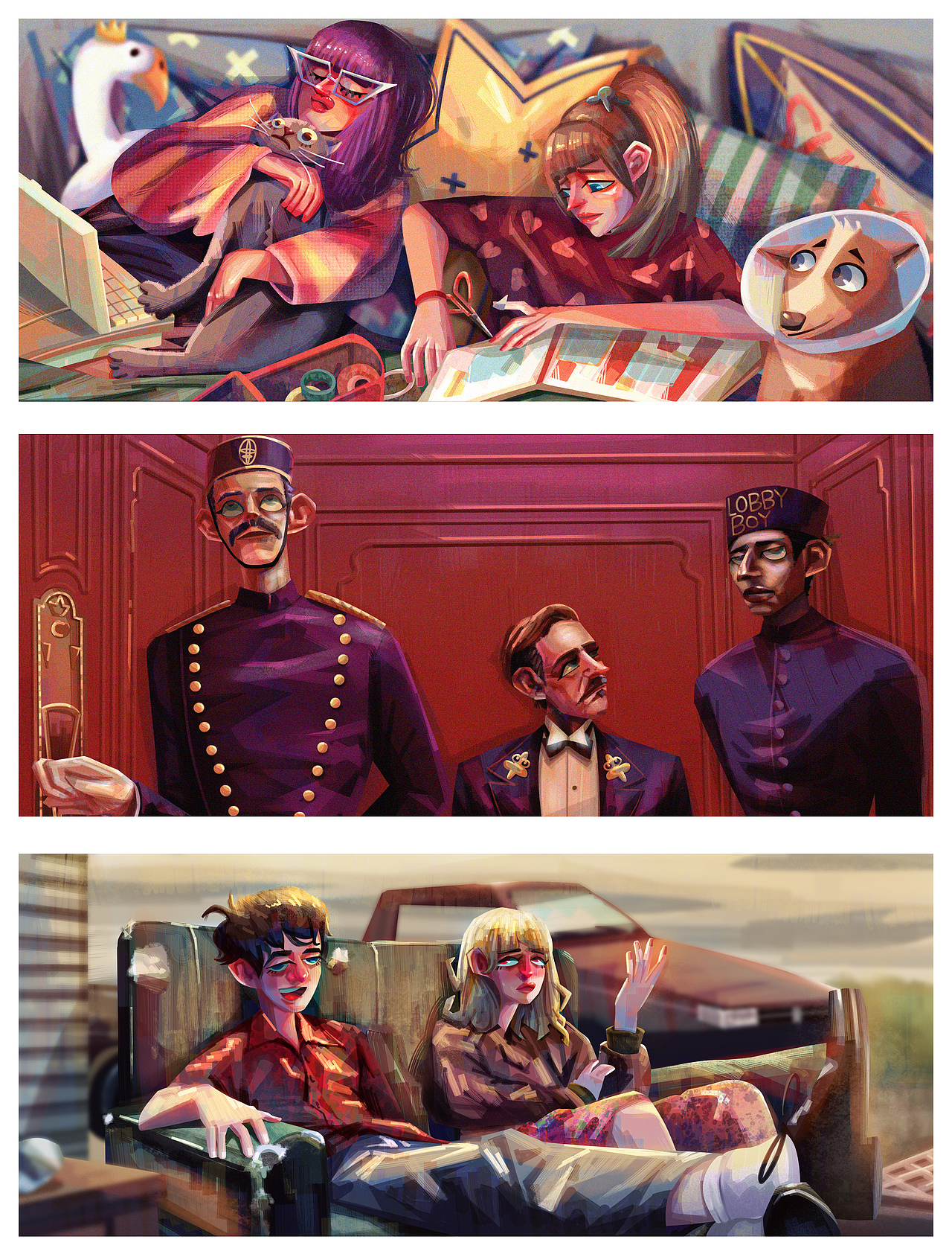 2021插画总结（图ZMjgyODk3Njky） - 商业插画 - 站酷设计师拾未水原创素材 - 站酷ZCOOL