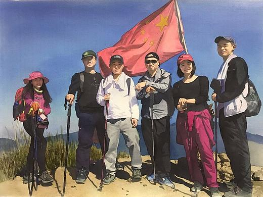 《惠东斧头山登高》水彩
