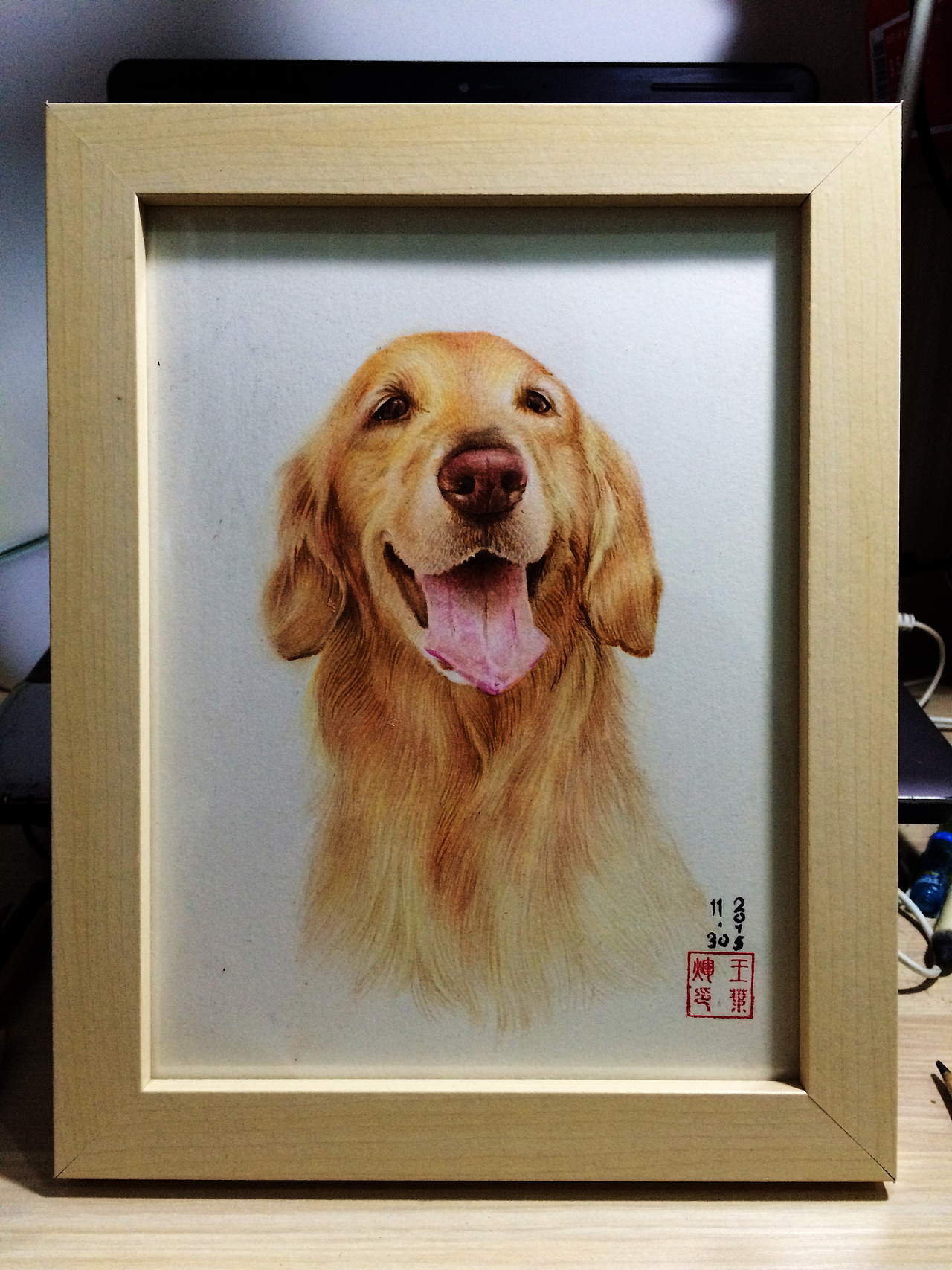 金毛犬（图ZMzgxODY4MDQ=） - 绘画 - 站酷设计师yehui89原创素材 - 站酷ZCOOL