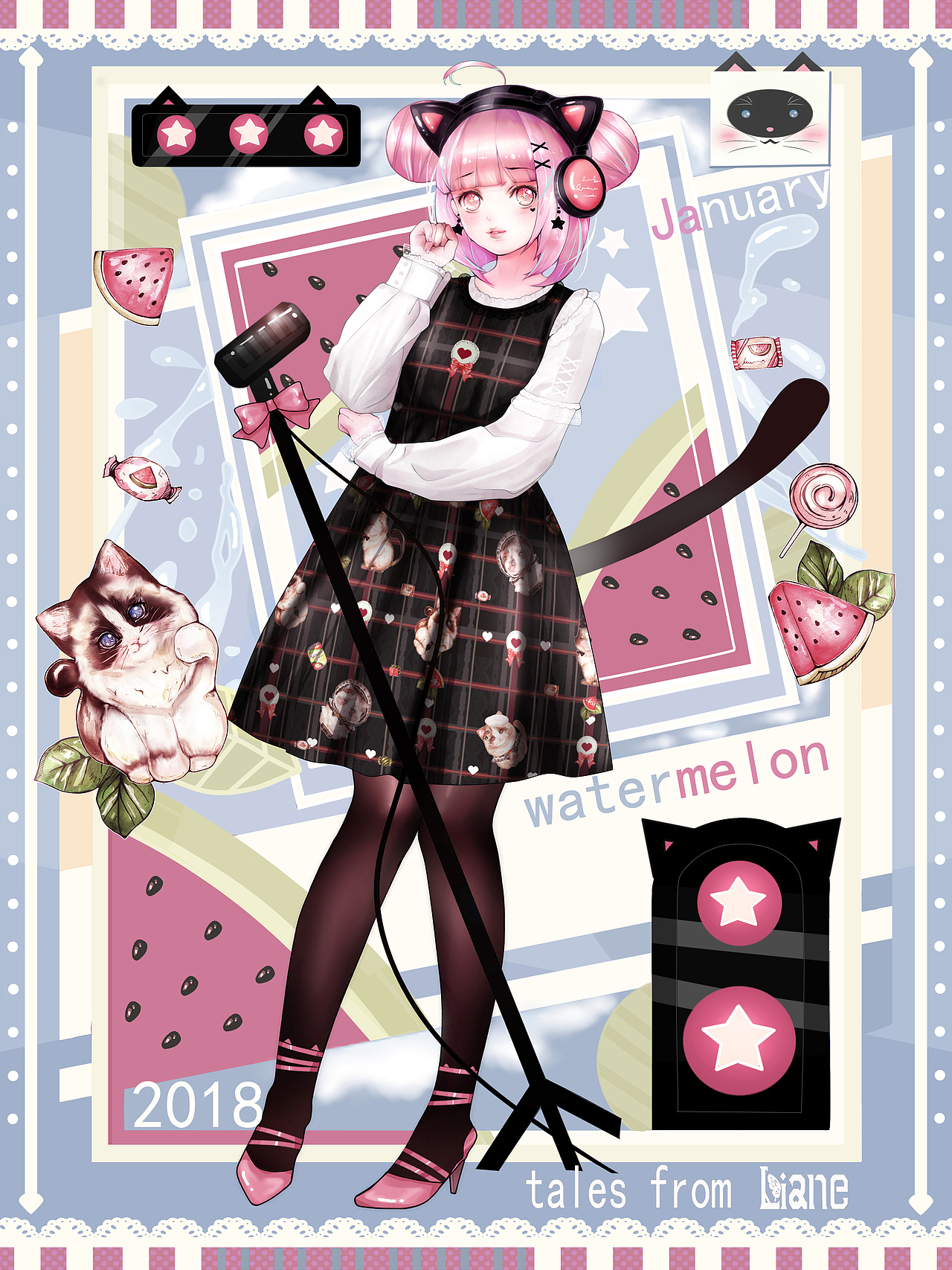 西瓜猫人设/露露丽娜