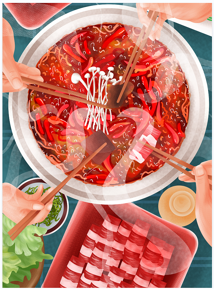聚餐吃火锅