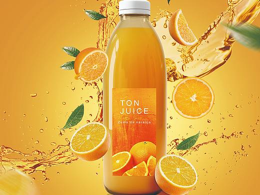 电商橙汁海报