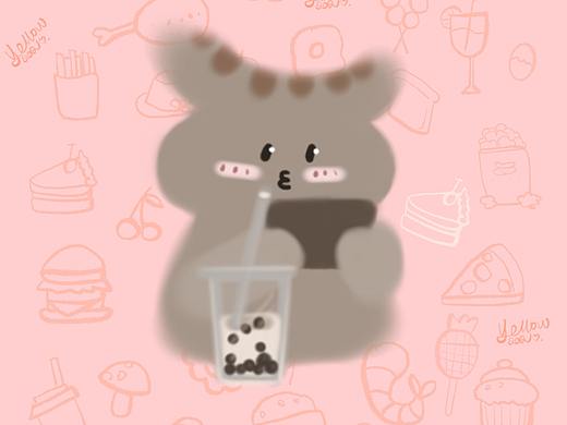 卡通表情包-腸仔兔