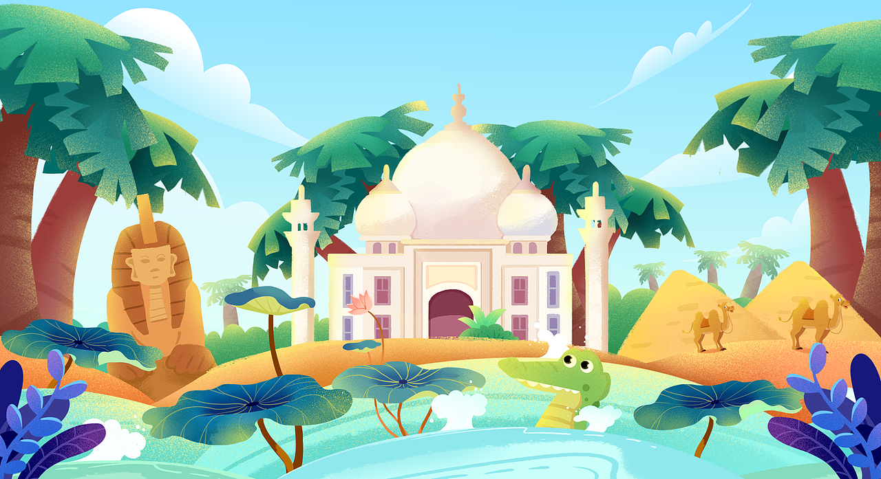 Lingo Fun TV 母親節(jié)動畫場景插圖（圖ZMjg1MDYxNDk2） - 商業(yè)插畫 - 站酷設(shè)計師Alice樂樂原創(chuàng)素材 - 站酷ZCOOL