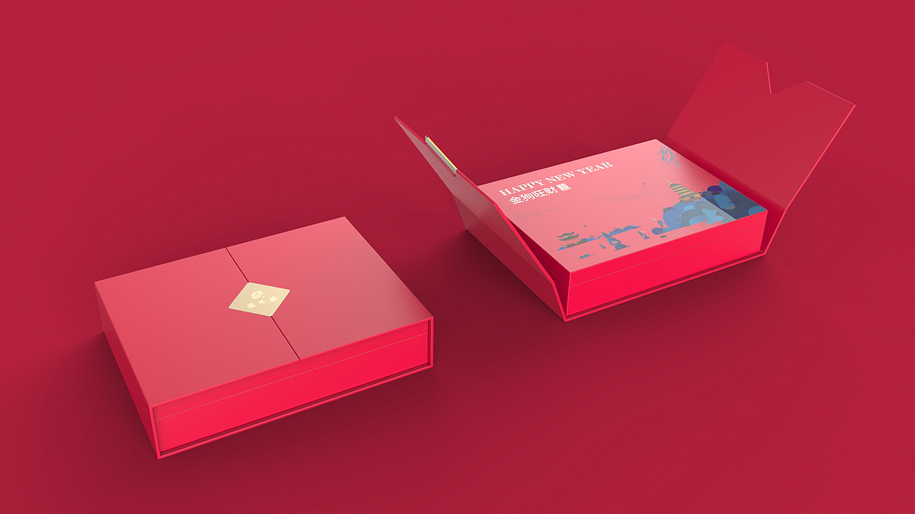 新年礼盒包装（图ZOTk1MzA4MjA=） - 包装 - 站酷设计师最烦取名什么的原创素材 - 站酷ZCOOL
