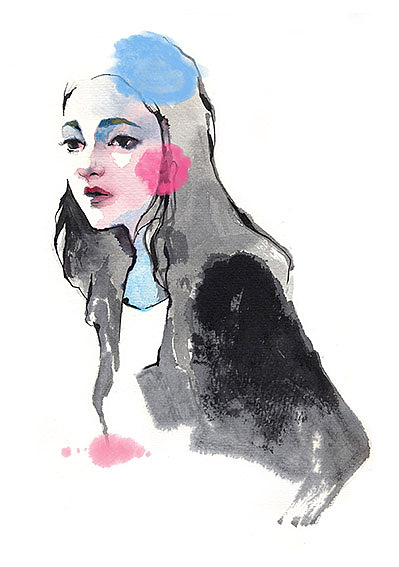 recent watercolour fashion illustration（图ZMzA0MzQzMjQ=） - 商业插画 - 站酷设计师ChowLee原创素材 - 站酷ZCOOL