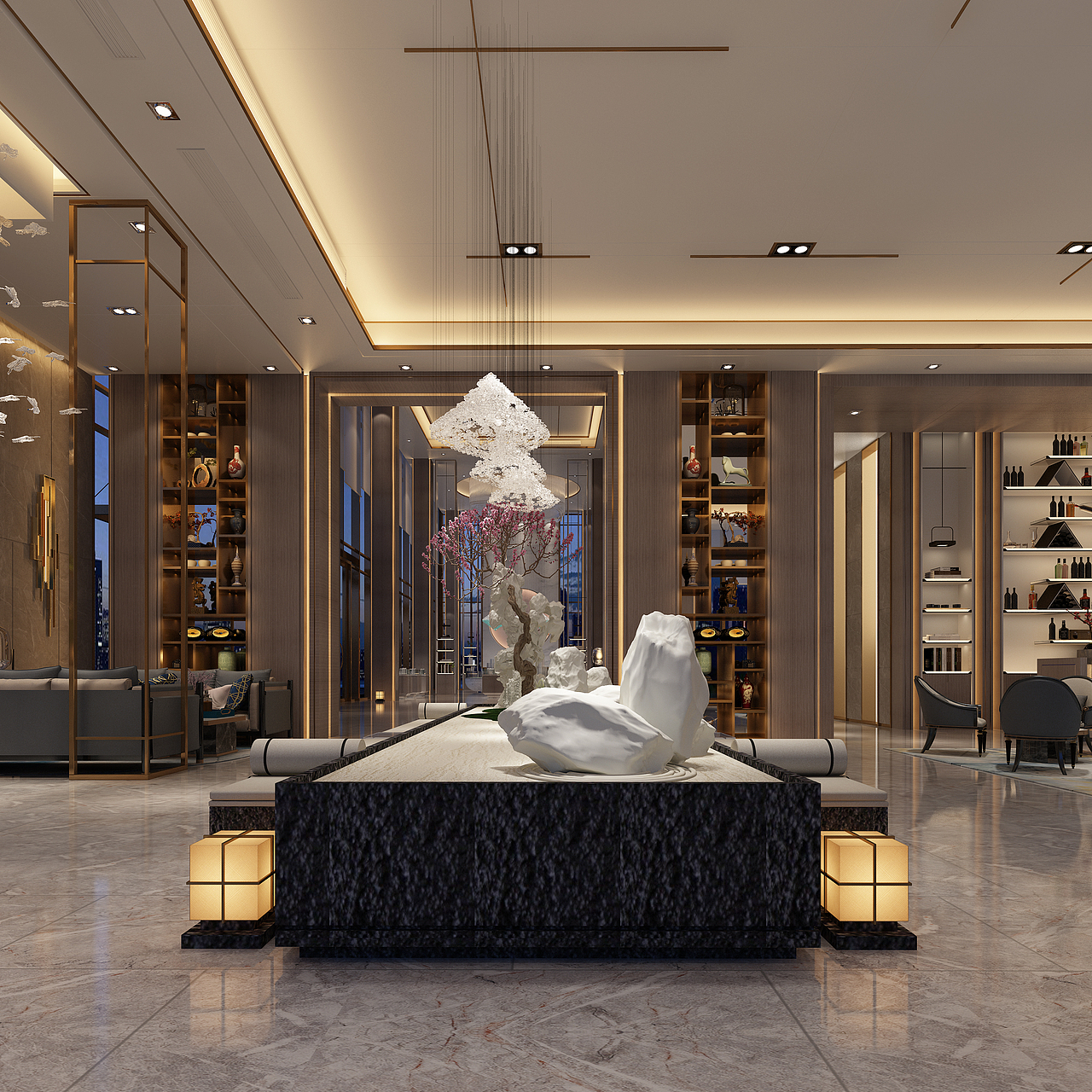 玖壹设计新亚洲风销售中心