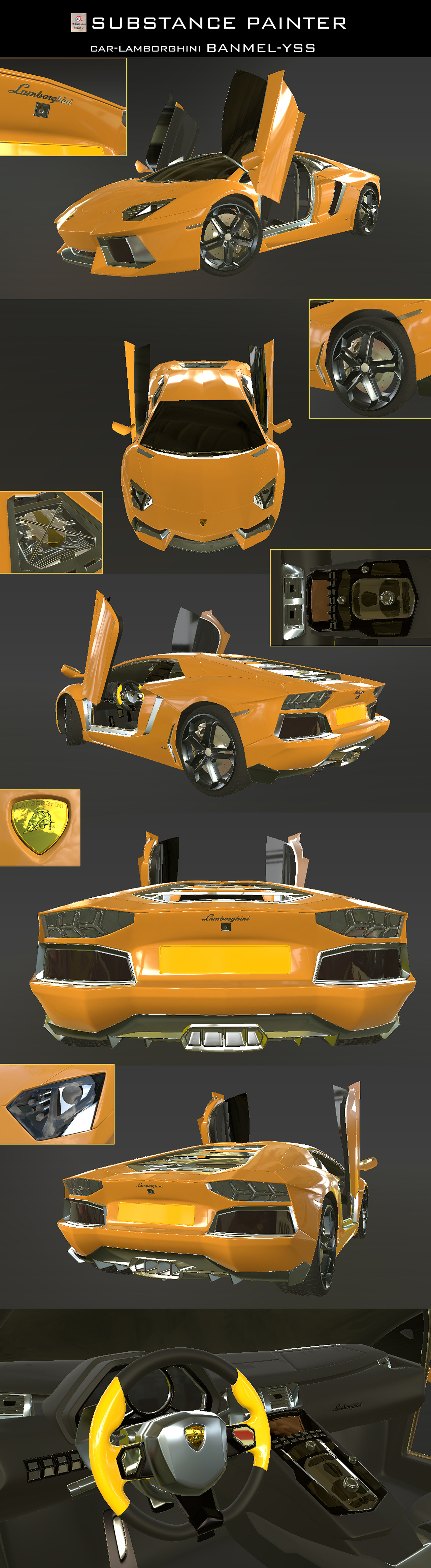 《兰博基尼》Lamborghini by banmel1007（图ZNjc0NDcxODA=） - 工业用品/机械 - 站酷设计师banmel1007原创素材 - 站酷ZCOOL