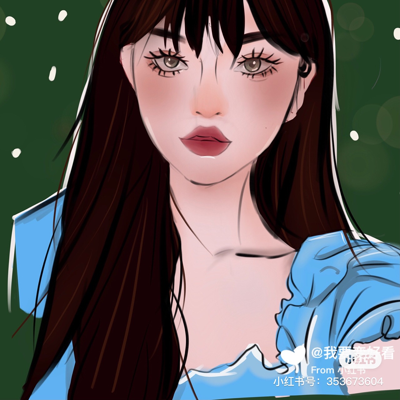 网红头像设计|插画|商业插画|z65523261 - 临摹作品 - 站酷 (zcool)