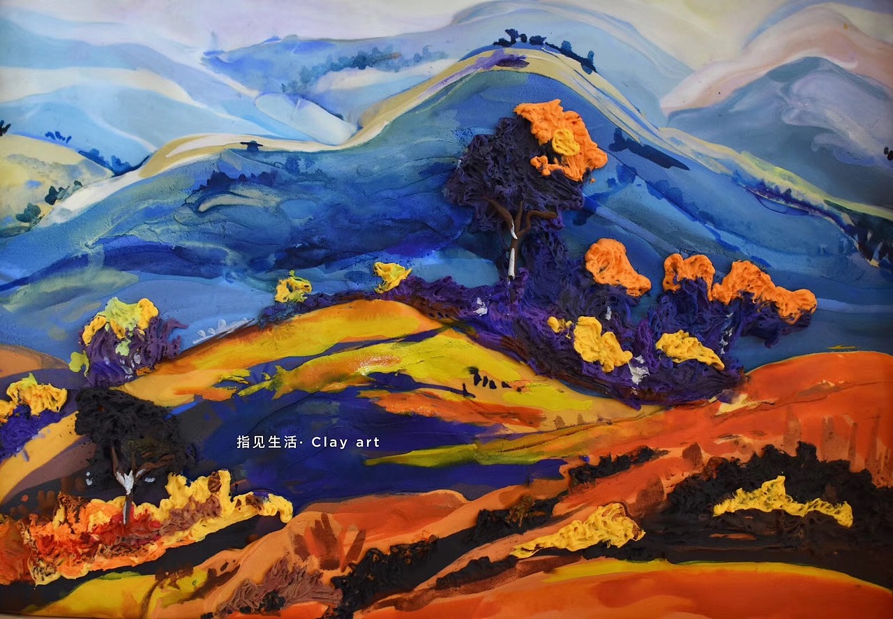 粘土浮雕画