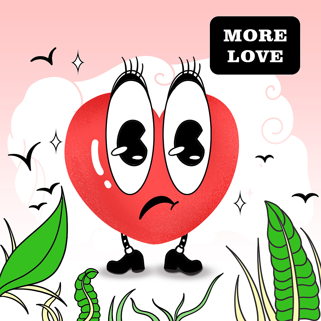 《More Love》（圖ZMjk0MDAzMzI0） - IP形象 - 站酷設(shè)計(jì)師孑_DESI原創(chuàng)素材 - 站酷ZCOOL