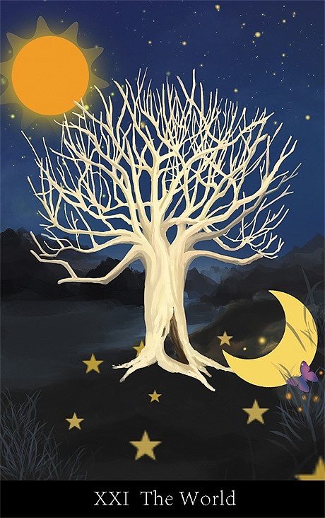 一组大阿卡那塔罗牌设计部分