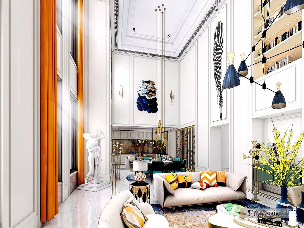 现代轻奢风格-南山尚层首席设计师罗文老师获奖作品一（图ZMTM3ODIwNzg0） - 家装设计 - 站酷设计师深圳南山尚层装饰原创素材 - 站酷ZCOOL