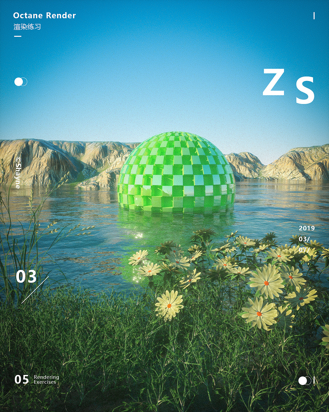 三月、四月OC渲染练习（图ZMTU2ODUyMTIw） - 场景 - 站酷设计师丶Shayne7原创素材 - 站酷ZCOOL