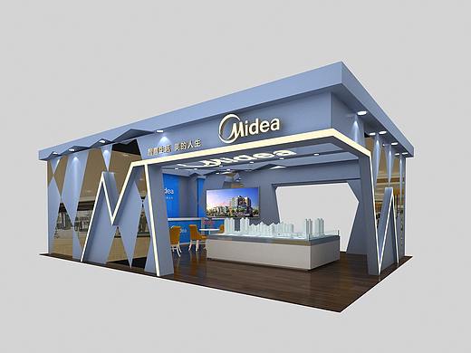 美的展厅设计展厅装修展会搭建展台设计案例
