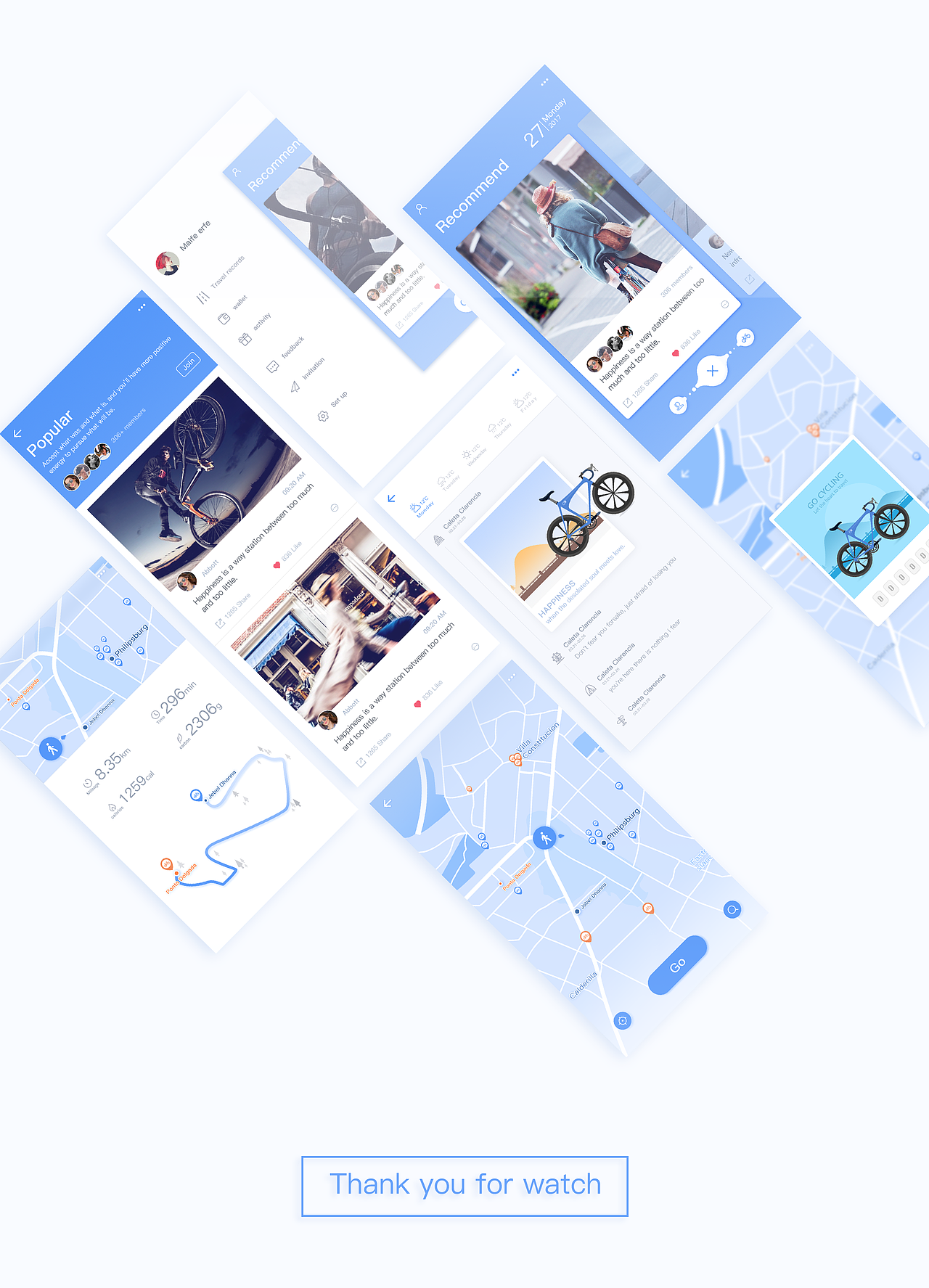 CYCLING GO（图ZNzI3NzM0OTI=） - APP界面 - 站酷设计师新青年121原创素材 - 站酷ZCOOL