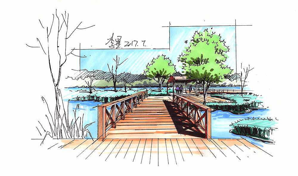 手绘快速表现（图ZMTAwMjk5OTgw） - 景观设计 - 站酷设计师画手会的老司机原创素材 - 站酷ZCOOL