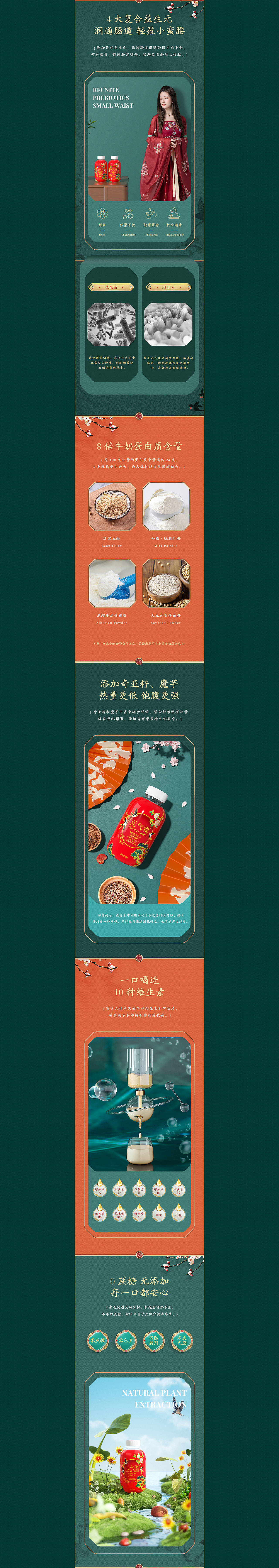 代餐奶昔详情页