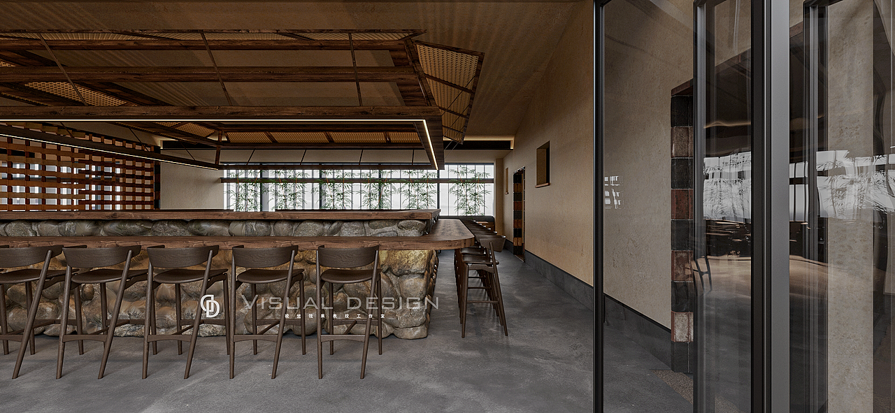 侘寂风餐厅（图ZMzAyNzk3MDA0） - 建筑/空间 - 站酷设计师笙凡设计表现原创素材 - 站酷ZCOOL