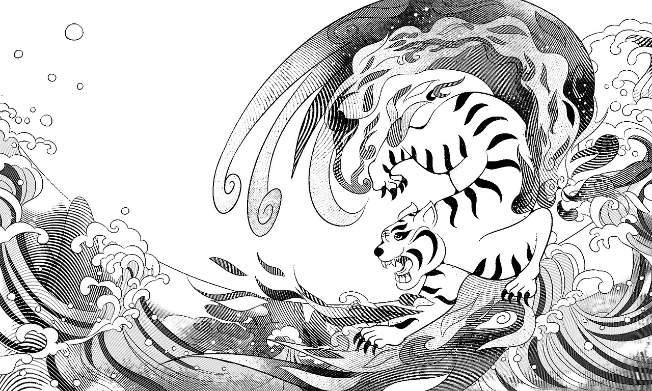 中国风四大神兽遇上迪士尼公主